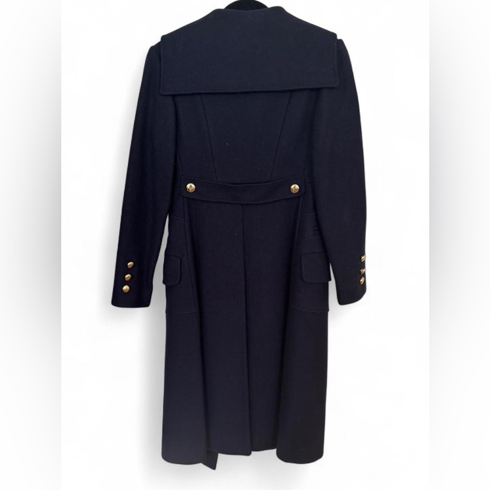 Gus Mayer Peabody House 1950s Navy Wool Double-Breasted Women's Coat Sz S - Picture 3 of 7